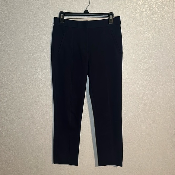 Tory Burch Navy Front Seam Ankle Pant Size 2 - Picture 1 of 9
